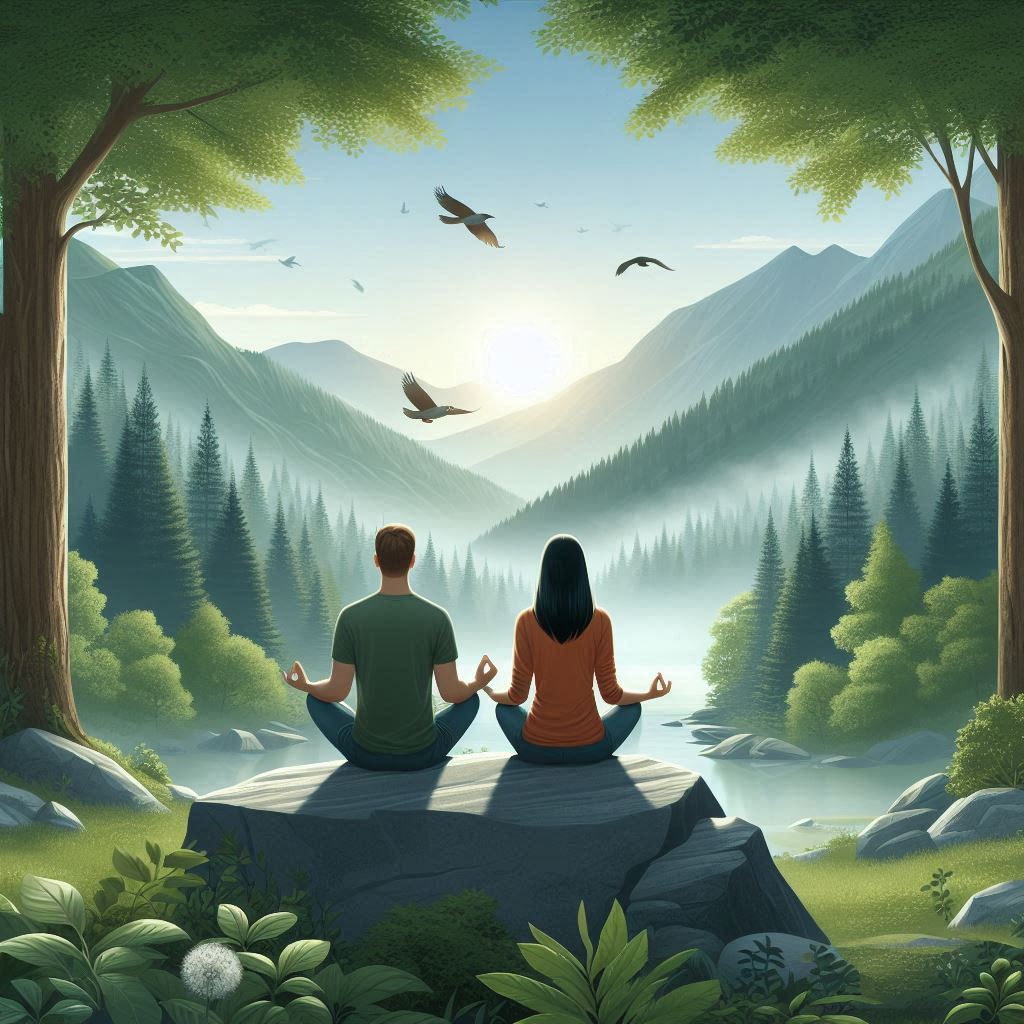 meditasi terpandu di tengah alam